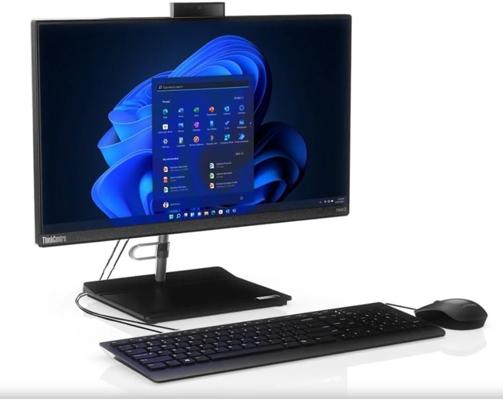 Lenovo 2024 Newest All-in-One Neo30a-22inch Desktop, 13th Generation Intel Core i5-13420H Processor| 8GB DDR4 RAM| 512GB SSD | Intel® UHD Graphics | 21.5" FHD Display| Windows 11 Pro (Raven Black)