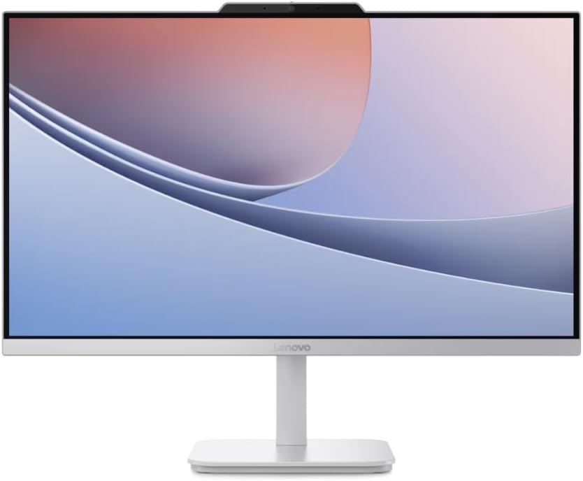 Lenovo AIO A100 All-in-One Desktop PC – 23.8″ FHD IPS Display, Intel® N100 (i3 Alternative), 16GB DDR4 RAM, 512GB SSD, Wi-Fi 6, Windows 11 Pro, Keyboard & Mouse Included – Cloud Grey