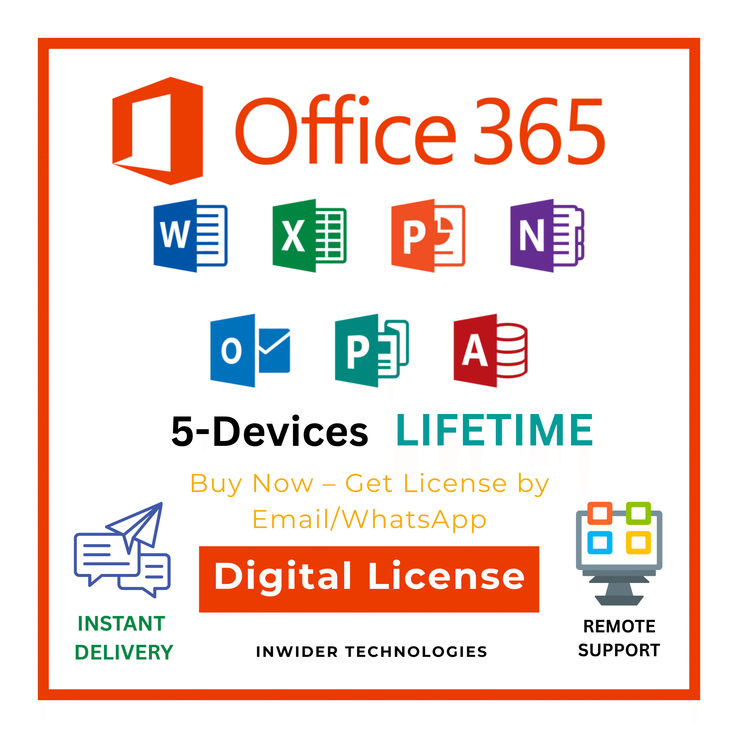 Microsoft Office 365 Apps | Lifetime Access | Up to 5 Devices (Windows/Mac/Android/iOS)